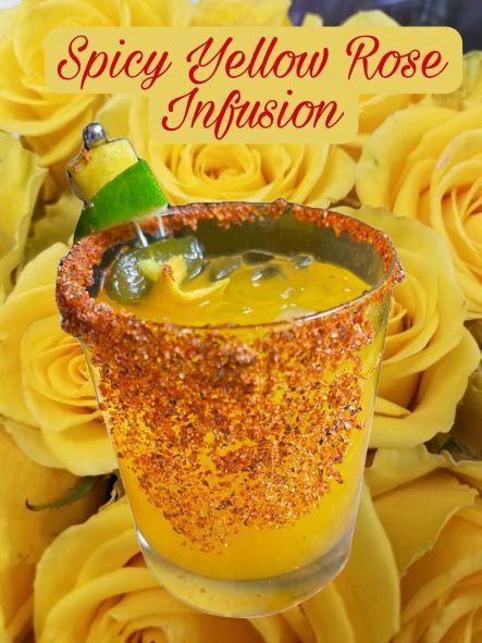 Spicy Yellow Rose Infusion Cocktail